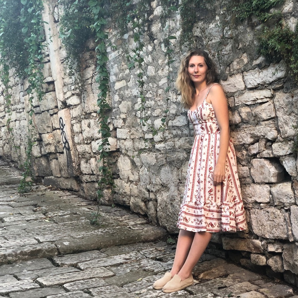 Reformation dolci Linen Dress in Vienna